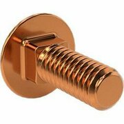 BSC PREFERRED Bronze Square-Neck Carriage Bolt 1/4-20 Thread Size 3/4 Long, 10PK 94050A110
